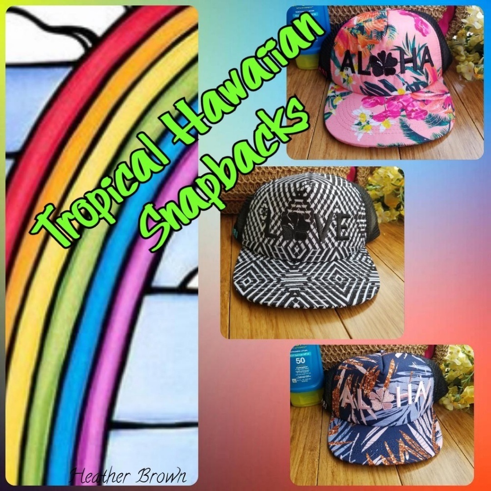 NWT Tropical "Trucker Hats!"